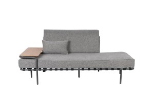 Minimalistyczna sofa z półką Star Zuiver szara