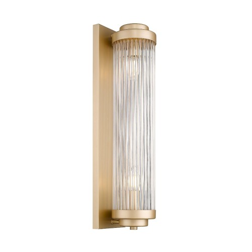 Lampa ścienna kinkiet Sergio złoty mat długi