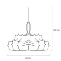 Lampa wisząca RAGNATELA 60 biała z kompozytu