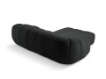 Sofa narożna 3-osobowa Diana aksamit strukturalny antracyt P/L