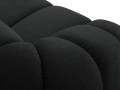 Sofa narożna 3-osobowa Diana aksamit strukturalny antracyt P/L