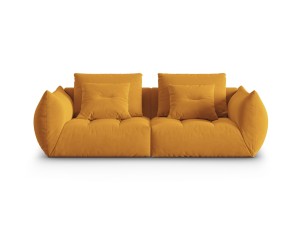 Sofa modułowa 3-osobowa Bloom velvet musztardowa