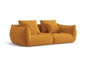Sofa modułowa 3-osobowa Bloom velvet musztardowa