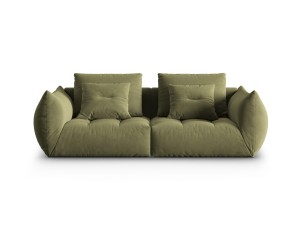 Sofa modułowa 3-osobowa Bloom velvet oliwkowa