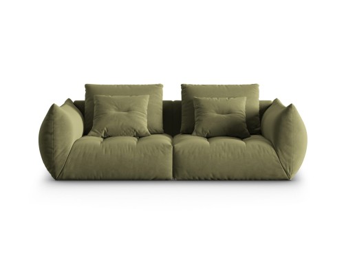 Sofa modułowa 3-osobowa Bloom velvet oliwkowa