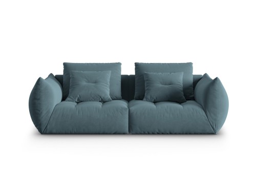 Sofa modułowa 3-osobowa Bloom velvet morska