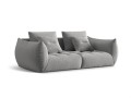 Sofa modułowa 3-osobowa Bloom velvet jasnoszara