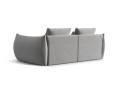 Sofa modułowa 3-osobowa Bloom velvet jasnoszara