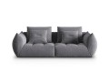 Sofa modułowa 3-osobowa Bloom velvet szara