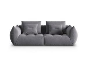 Sofa modułowa 3-osobowa Bloom velvet szara