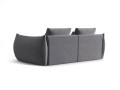 Sofa modułowa 3-osobowa Bloom velvet szara