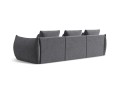 Sofa modułowa 4-osobowa Bloom tkanina strukturalna szara