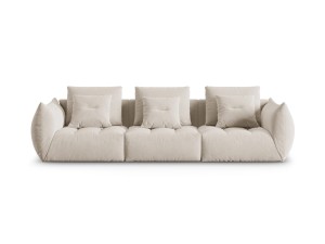 Sofa modułowa 4-osobowa Bloom velvet ecru