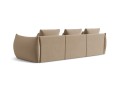 Sofa modułowa  4-osobowa Bloom velvet beżowa