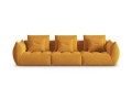 Sofa modułowa 4-osobowa Bloom velvet musztardowa