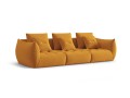 Sofa modułowa 4-osobowa Bloom velvet musztardowa