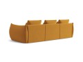 Sofa modułowa 4-osobowa Bloom velvet musztardowa