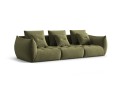 Sofa modułowa 4-osobowa Bloom velvet oliwkowa