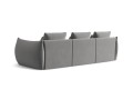 Sofa modułowa 4-osobowa Bloom velvet jasnoszara