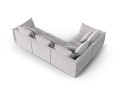  Modułowy narożnik 4-osobowy Bloom tkanina strukturalna jasnoszary P/L