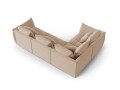 Modułowy narożnik 4-osobowy Bloom velvet beżowy P/L