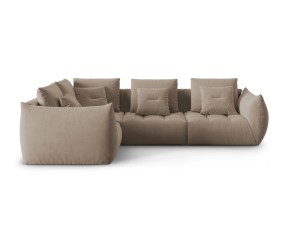 Modułowy narożnik 4-osobowy Bloom velvet taupe P/L