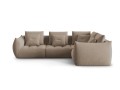 Modułowy narożnik 4-osobowy Bloom velvet taupe P/L