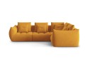 Modułowy narożnik 4-osobowy Bloom velvet musztardowy P/L