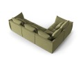 Modułowy narożnik 4-osobowy Bloom velvet oliwkowy P/L