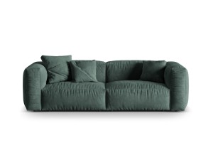 Sofa modułowa 3-osobowa Martina welur butelkowa zieleń