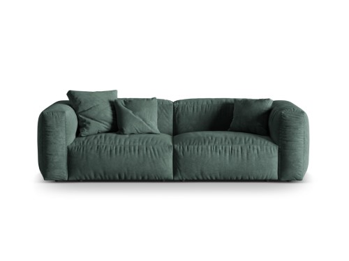 Sofa modułowa 3-osobowa Martina welur butelkowa zieleń