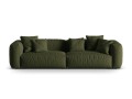 Sofa modułowa 4-osobowa Martina tkanina strukturalna oliwkowa