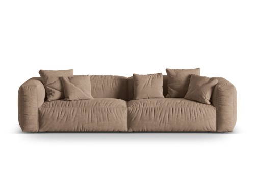 Sofa modułowa 4-osobowa Martina welur ciemny beż