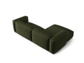 Sofa narożna modułowa 3-osobowa Martina tkanina strukturalna oliwkowa P/L