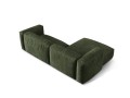 Sofa narożna modułowa 3-osobowy Martina welur oliwkowa P/L