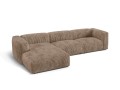 Sofa narożna modułowa 4-osobowa Martina sztruks ciemny beż P/L