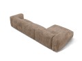 Sofa narożna modułowa 4-osobowa Martina sztruks ciemny beż P/L