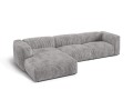 Sofa narożna modułowa 4-osobowa Martina sztruks szara P/L