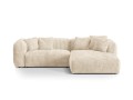Sofa narożna modułowa 3-osobowa Martina sztruks jasny beż P/L