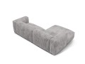 Sofa narożna modułowa 3-osobowa Martina sztruks szara P/L