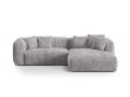 Sofa narożna modułowa 3-osobowa Martina sztruks szara P/L