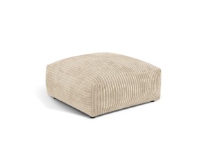 Pufa Martina sztruks jasny beż 106x106