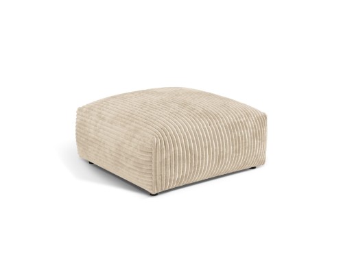 Pufa Martina sztruks jasny beż 106x106