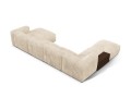 Modułowa sofa panoramiczna Martina sztruks jasny beż P/L