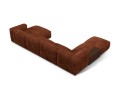 Modułowa sofa panoramiczna Martina sztruks terakota P/L