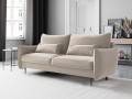 Sofa 3-osobowa Vermont z funkcją spania velvet beżowa