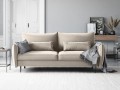 Sofa 3-osobowa Vermont z funkcją spania velvet beżowa