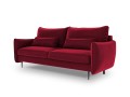 Sofa 3-osobowa Vermont z funkcją spania velvet czerwona