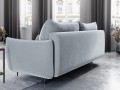 Sofa 3-osobowa Vermont z funkcją spania velvet błękitna