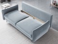 Sofa 3-osobowa Vermont z funkcją spania velvet błękitna